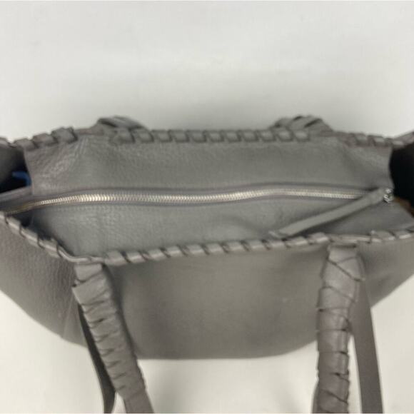 ALL SAINTS Kepi Storm Grey East West Tote Shoulder Bag  - $368. - Picture 8 of 12